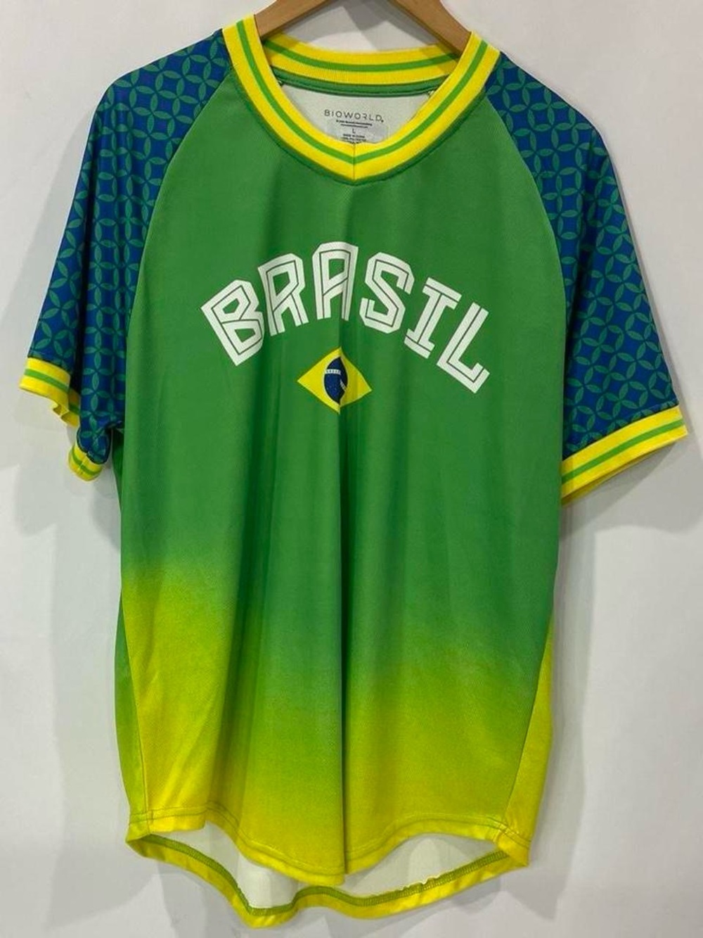 Bioworld Brasil Green & Yellow Kids Soccer Jersey